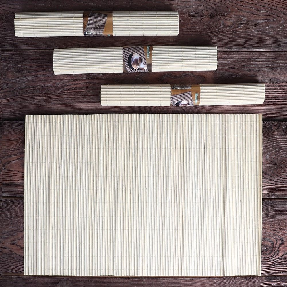 Салфетки для сервировки стола из бамбука 4 штуки, 30х45 см  #1