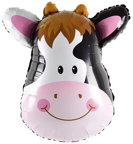 Воздушный шар, Весёлая затея, Корова голова большая #1