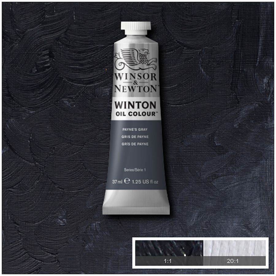 Winsor&Newton Краска масляная 1 шт., 37 мл./ 70 г. #1