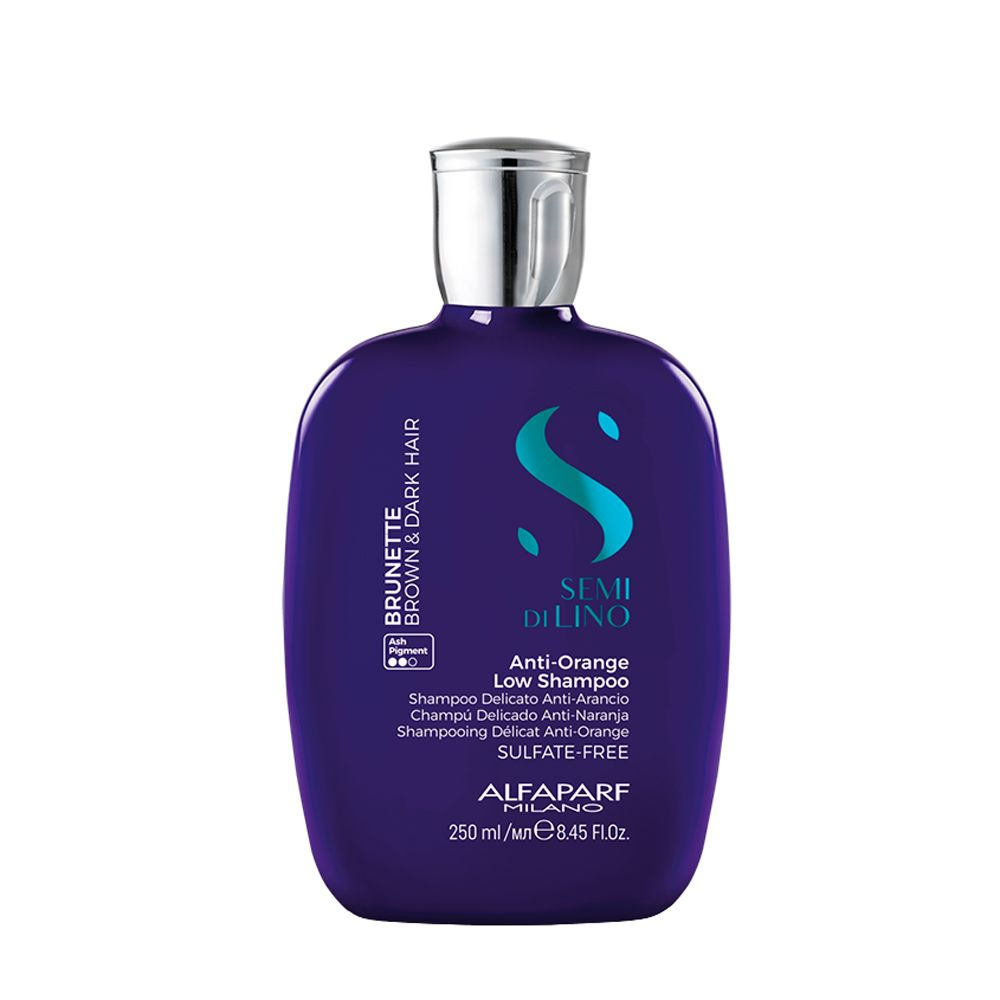 Alfaparf Milano Профессиональный Шампунь тонирующий анти-оранжевый Anti- Orange Low Shampoo, 250 мл / #1