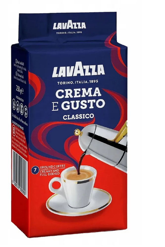 Кофе молотый Lavazza Crema e Gusto, 250 г в/у #1