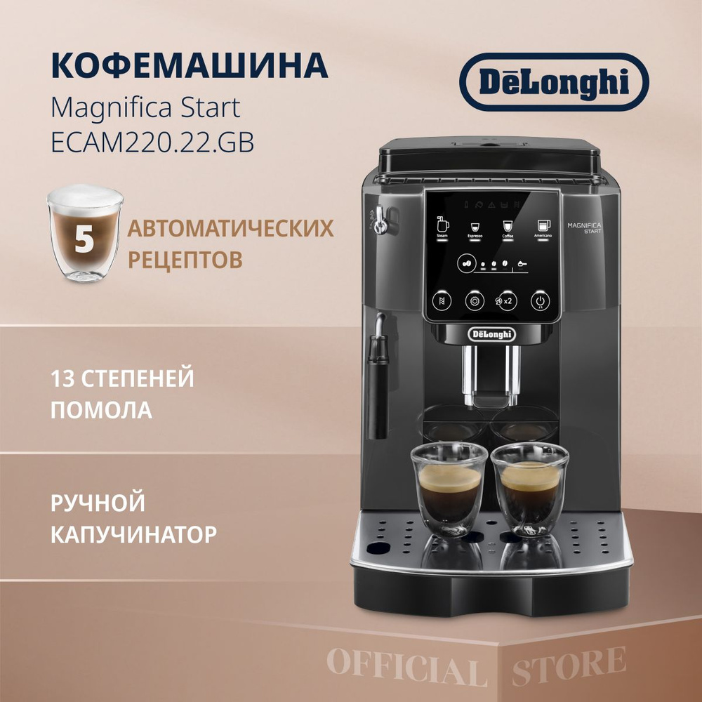 Кофемашина автоматическая DeLonghi Magnifica Start ECAM220.22.GB #1