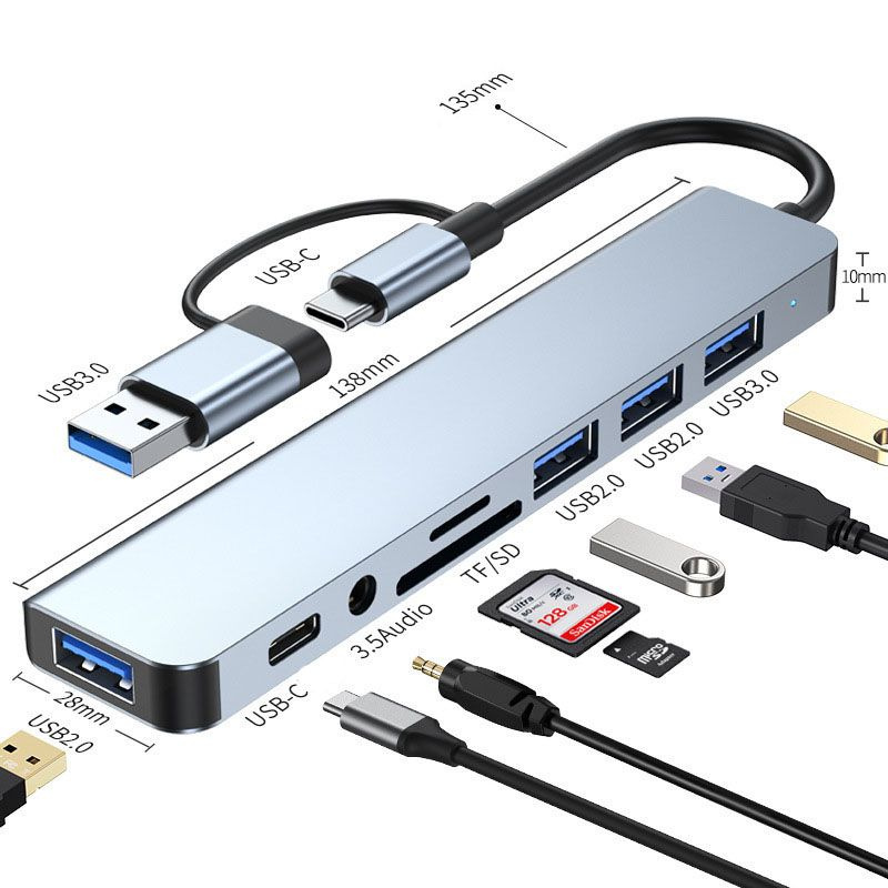 Разветвитель USB-C и USB для неограниченных возможностей подключения и высокоскоростной передачи: воспользуйтесь #1