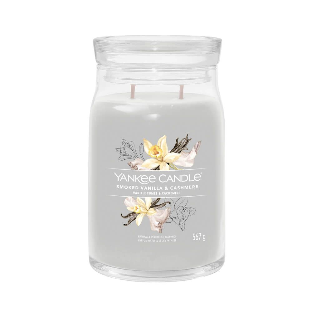 Yankee Candle Свеча ароматическая "Копченая ваниль и кашемир", 16 см х 9 см, 1 шт  #1