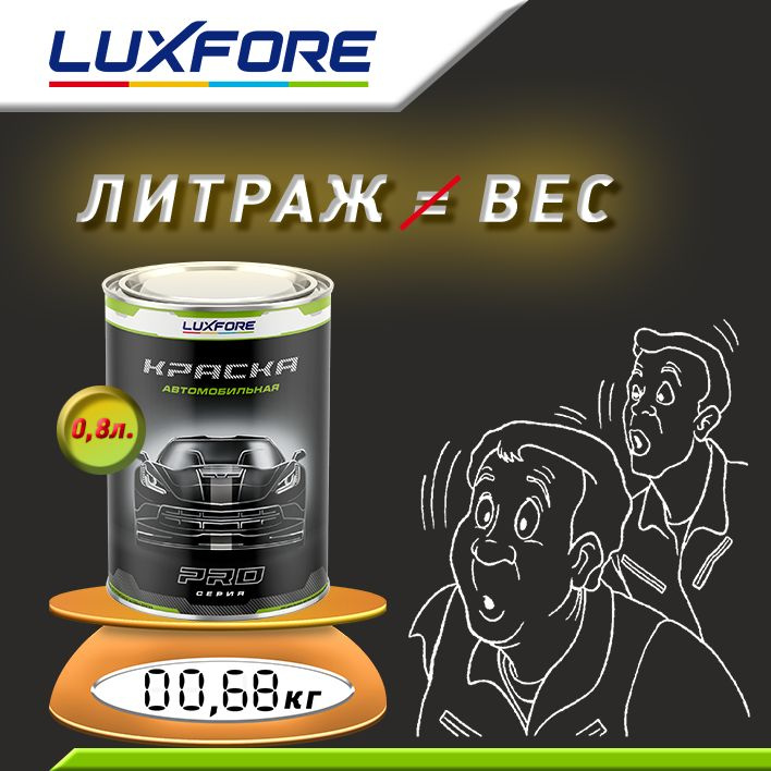 Luxfore 0,8л. Литраж и вес
