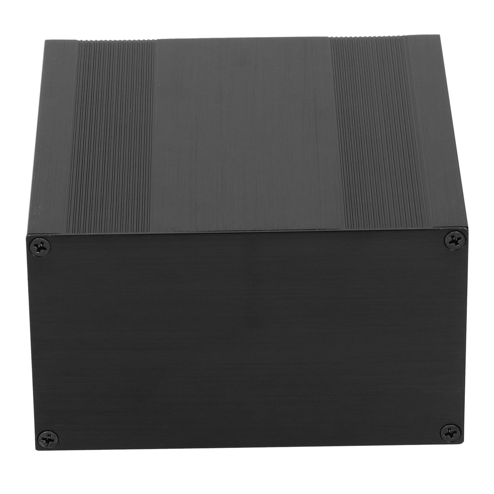 АлюминиевыйкорпусдляусилителяHIFI82.2x145x150мм,черныйматовый,раздельныйдляаудиосистемипромышленногооборудования