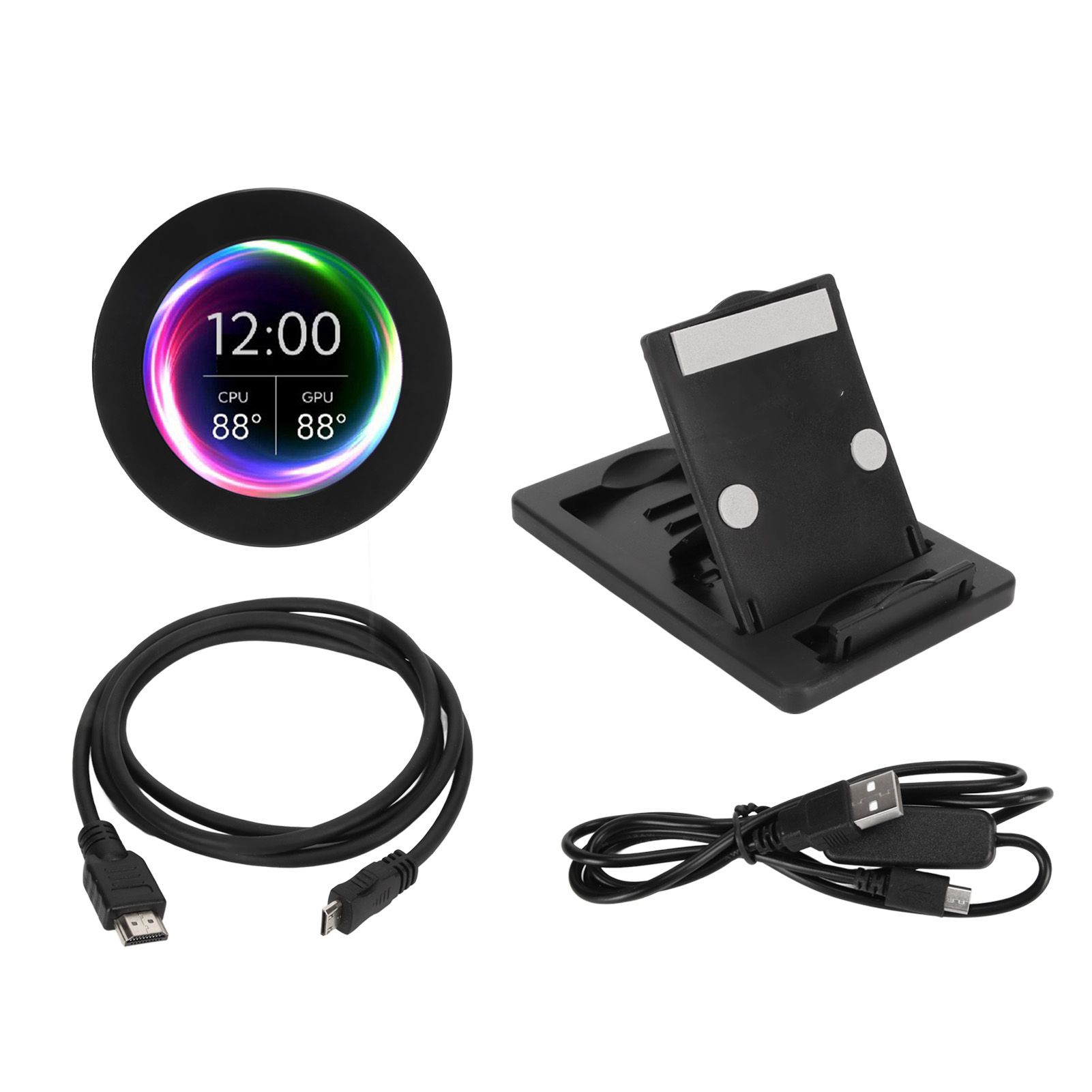 2,1-дюймовыйкруглыйЖК-дисплейIPS