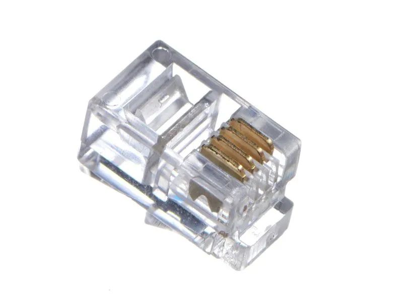 КоннекторRJ-94P4Cкатегория5e,20шт.,NetkoOptima(NC-RJ-9-(4p4c)-20)