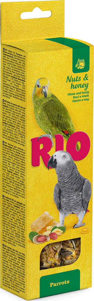 Rio Parrots Nuts & Honey / Палочки Рио для попугаев с Медом и Орехами 2 х 90 г  #1
