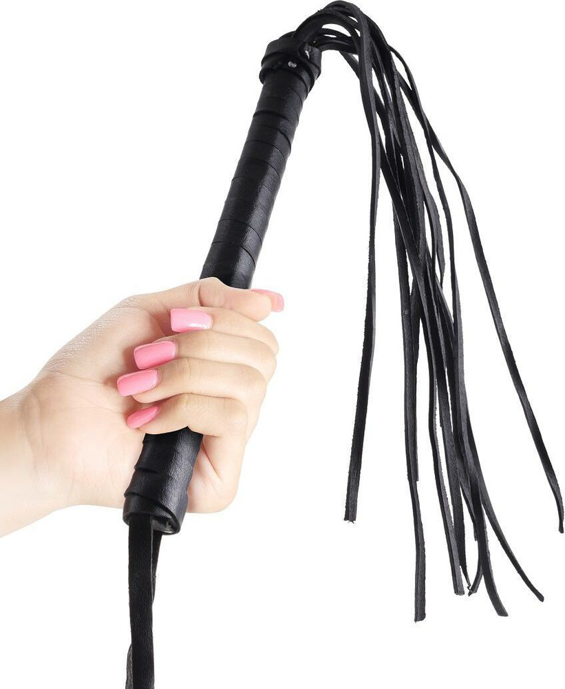 Кожаная плетка Cat O Nine Tails, черная, 46,4 см. - купить с доставкой ...