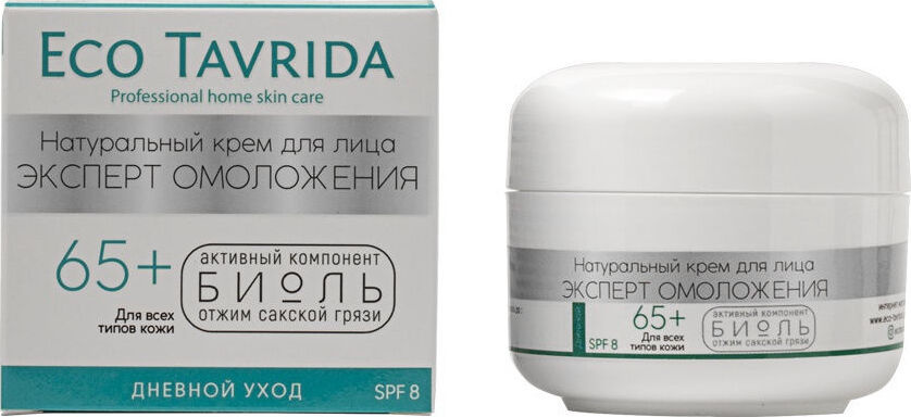 Eco Tavrida Натуральный крем для лица БИОЛЬ "ЭКСПЕРТ ОМОЛОЖЕНИЯ 65+" дневной spf 15, 30 мл  #1