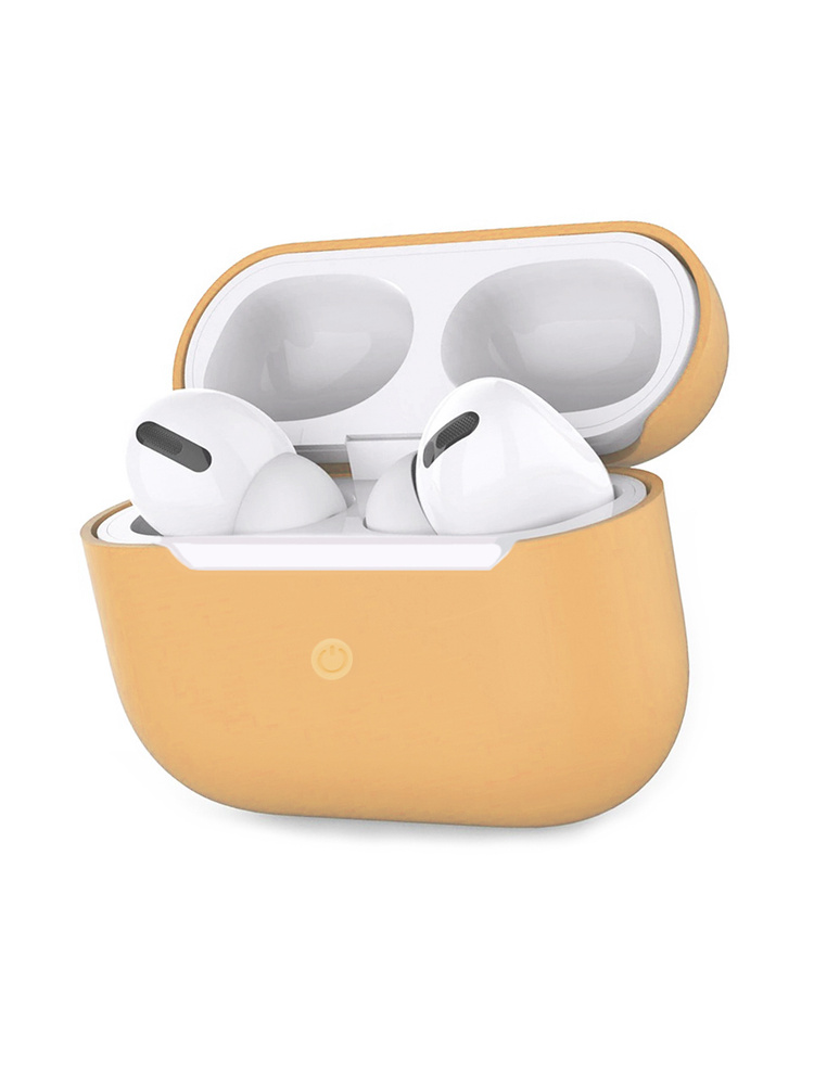 Силиконовый чехол Item для Apple AirPods Pro, светло-оранжевый #1