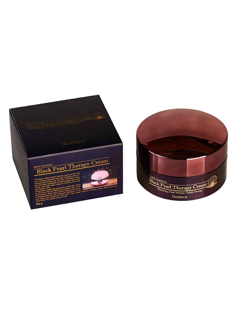 Deoproce Black Pearl Therapy Cream антивозрастной крем с черным жемчугом (100г.)  #1