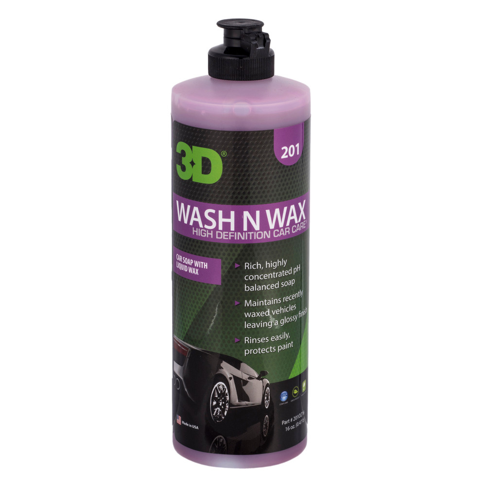 3D Car Care Автошампунь WASH N WAX 0.47 л #1