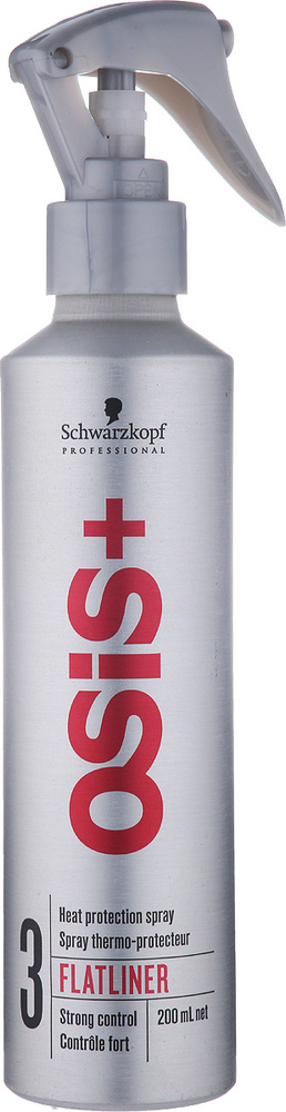 Schwarzkopf Professional OSiS+ Термозащитный спрей для волос Flatliner, 200 мл. Сыворотка для выпрямления. #1