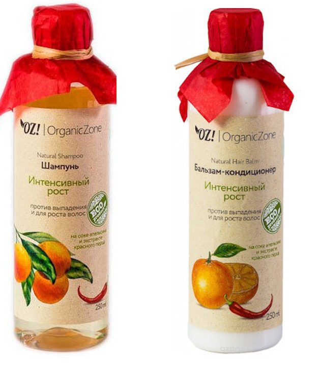 OrganicZone Комплект из шампуня и бальзама "Интенсивный рост"  #1
