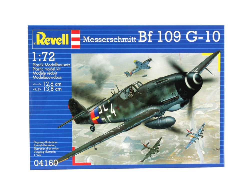 Модель для сборки Revell Немецкий истребитель Messerschmitt Bf 109 G-10, 04160  #1