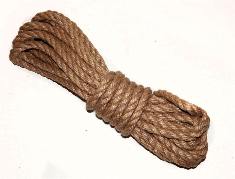 Веревка джутовая "Сибртех", крученая, диаметр 8 мм, длина 10 м 94013  #1