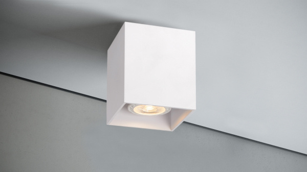 Quest Light Светильник накладной, белый, под лампу GU10, IP20 Tubo Square 01 white  #1