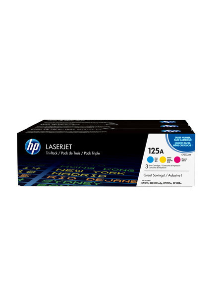 Картридж HP 125A - CF373AM лазерный картридж HP (CF373AM) 3 x 1400 стр, набор цветной  #1