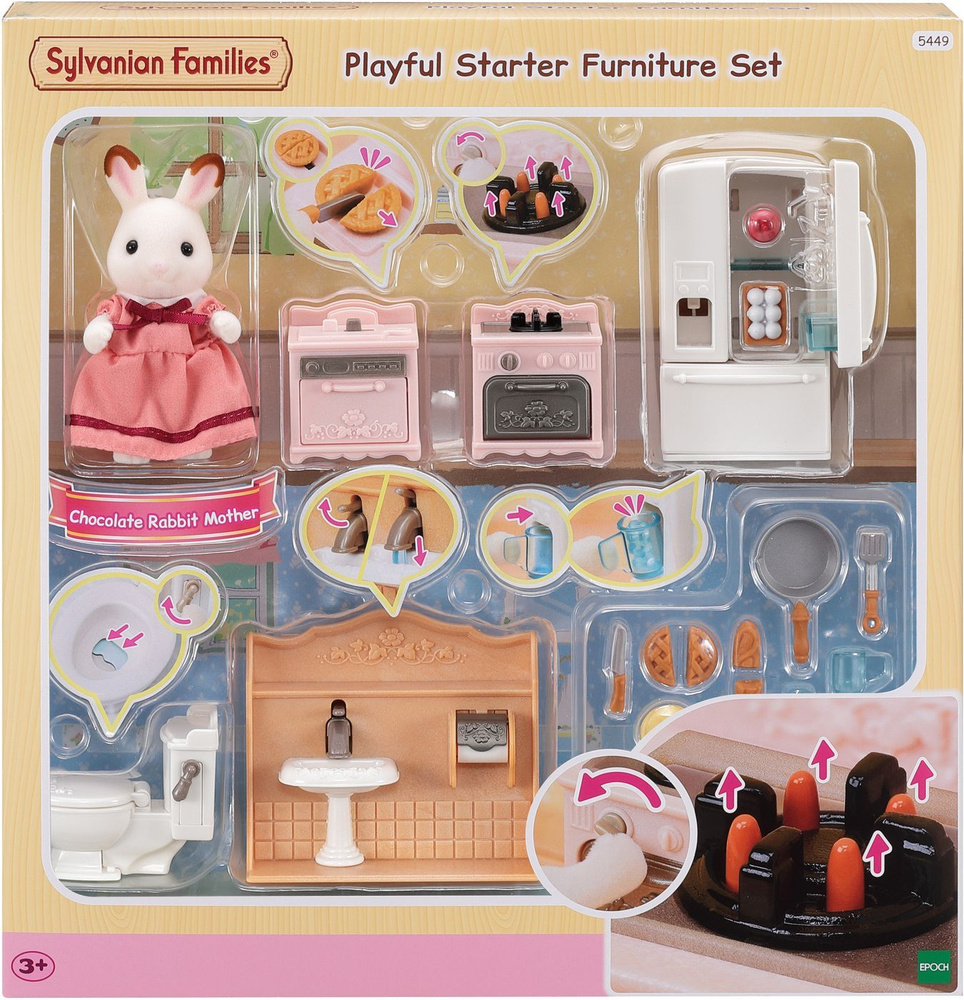 Sylvanian Families Набор Мебель для Уютного домика - купить с доставкой по  выгодным ценам в интернет-магазине OZON (855877608)