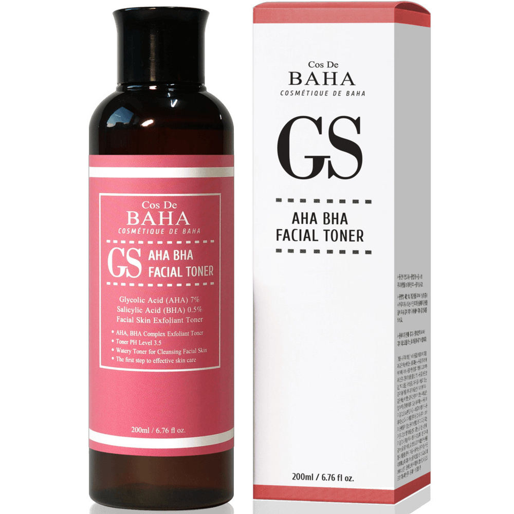 Cos de Baha AHA/BHA GS Toner Тонер-эксфолиант с кислотами для проблемной кожи, отшелушивающий, 200мл #1