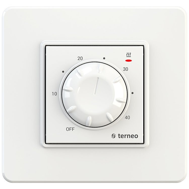 Terneo Терморегулятор/термостат до 3000Вт Для теплого пола, белый  #1