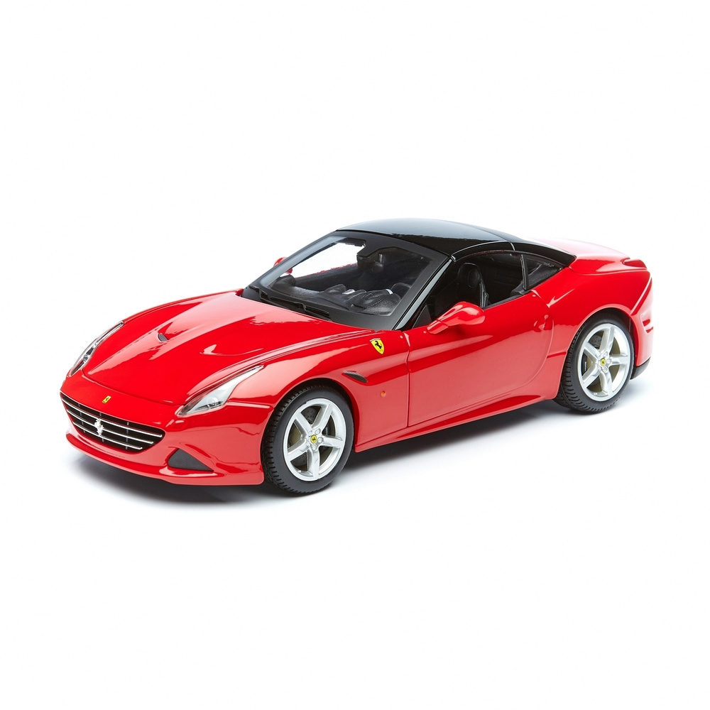 Машинка металлическая Ferrari California T Closed Top, открывающиеся двери, капот и багажник, поворачивающиеся #1