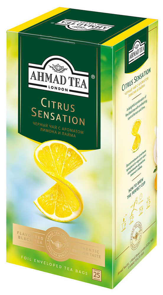 Ahmad Tea Citrus Sensation черный чай в пакетиках, 25 шт #1