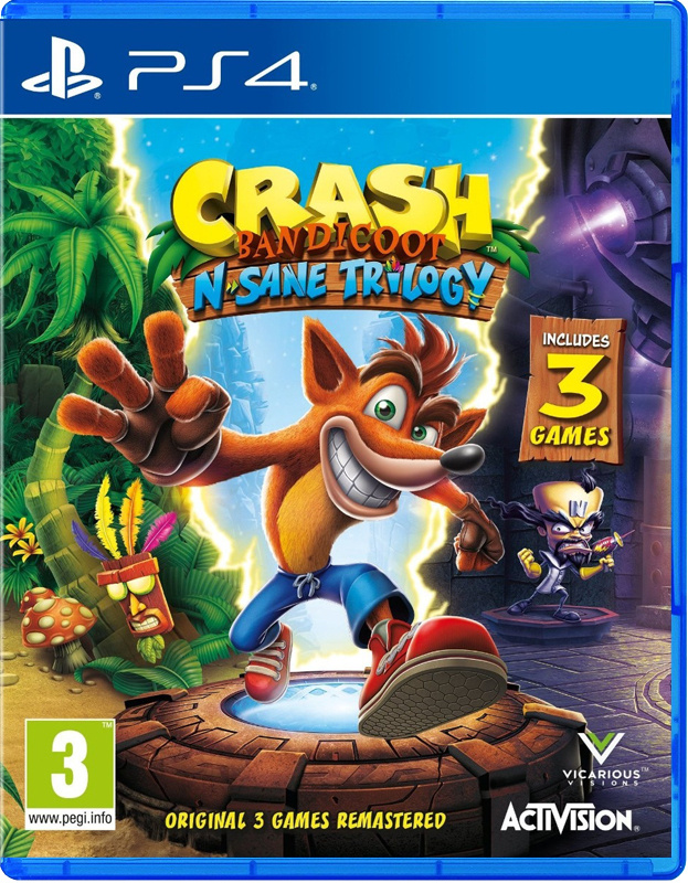 Игра Crash Bandicoot N. Sane Trilogy (PlayStation 4, Английская версия) #1