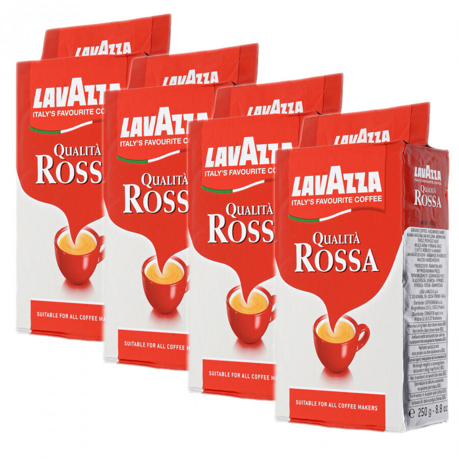 Кофе молотый Lavazza Qualita Rossa (Росса), 4 шт по 250г #1
