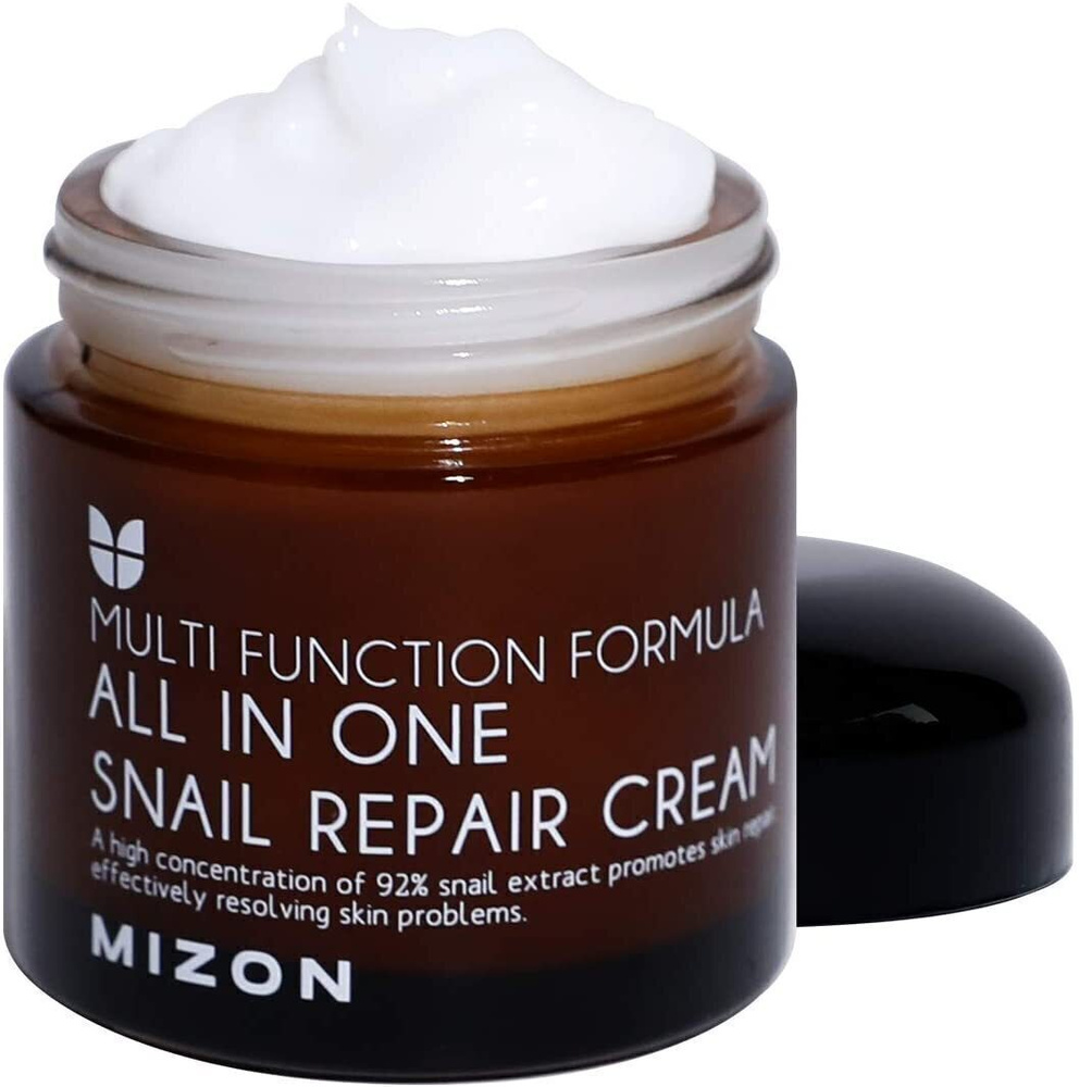 Крем для лица с муцином улитки MIZON All In One Snail Repair Сream 75мл #1