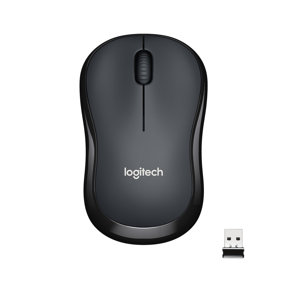 Logitech Мышь беспроводная M220 SILENT, черный #1