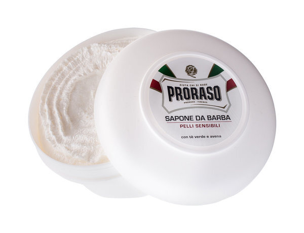 PRORASO Мыло для бритья для чувствительной кожи с зеленым чаем и овсом муж., 150 мл  #1