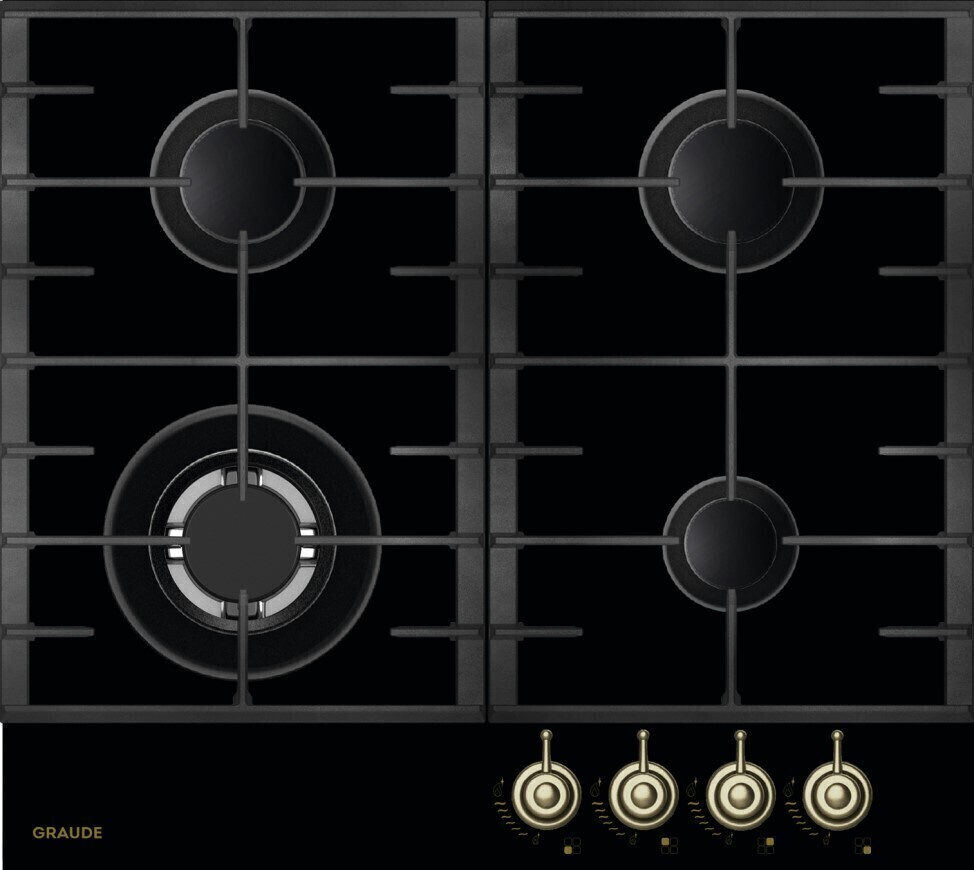 GRAUDE Газовая варочная панель GSK 60.1 S, черный #1