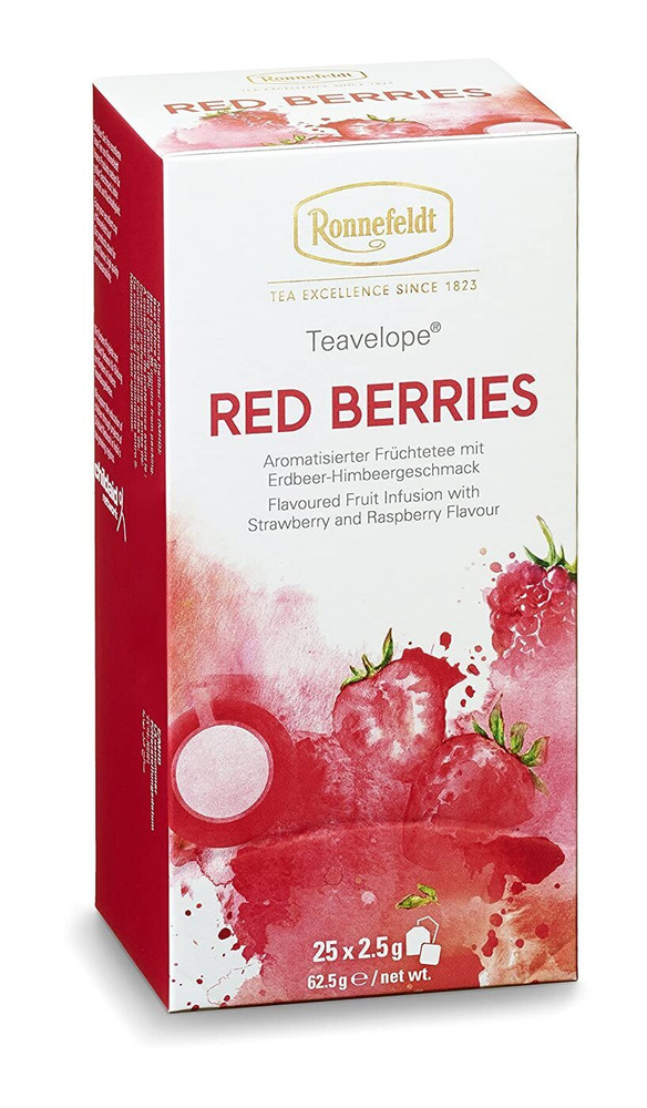 Чай фруктовый Ronnefeldt / Роннефельд Teavelope Red Berries(Красные ягоды) 1 пачка по 25 пакетиков. Арт.15060 #1