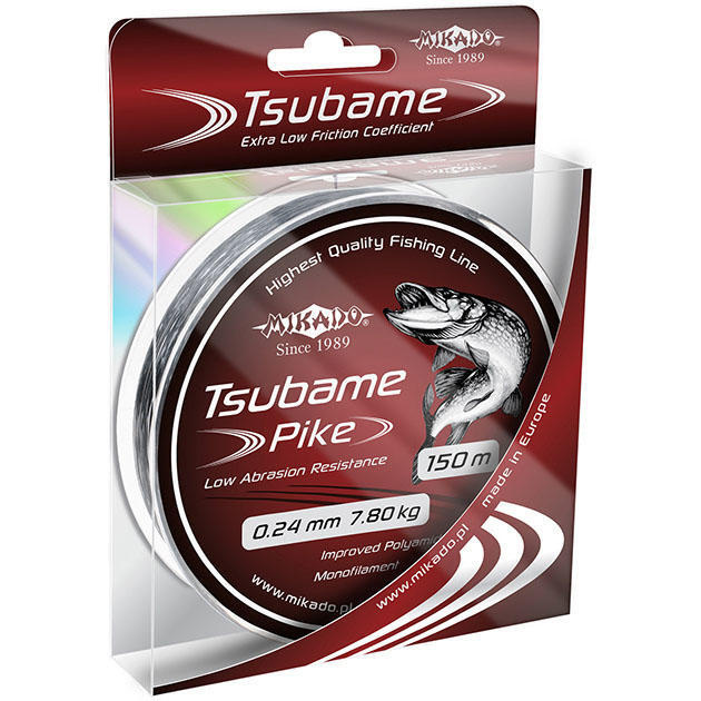 Леска мононить Mikado TSUBAME PIKE 0,28 (150 м) - 9.90 кг. #1