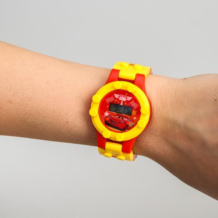 Часы наручные Disney лего, Тачки, с ремешком-конструктором  #1