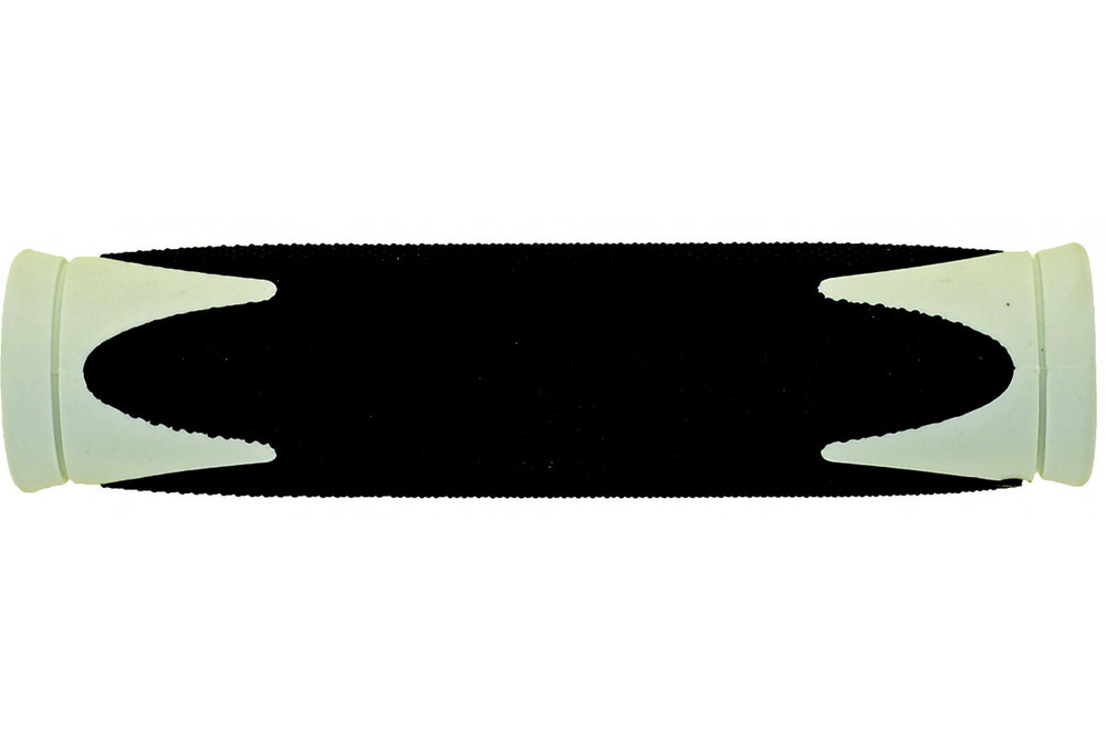 Грипсы велосипедные 5-410369 ручки на руль резиновые 2-х компонентные 130мм черно-белые (на блистере) #1