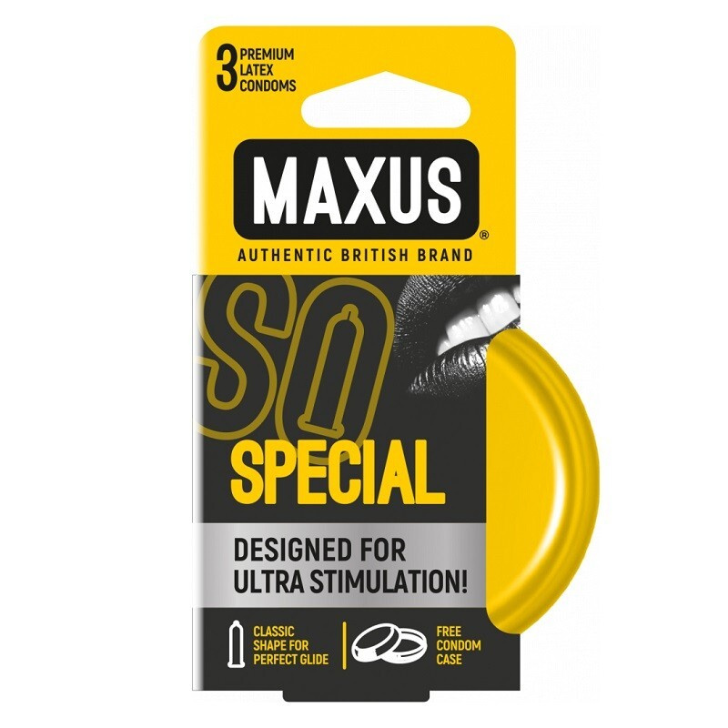 Презервативы "MAXUS SPECIAL" точечно-ребристые, 3 шт. #1