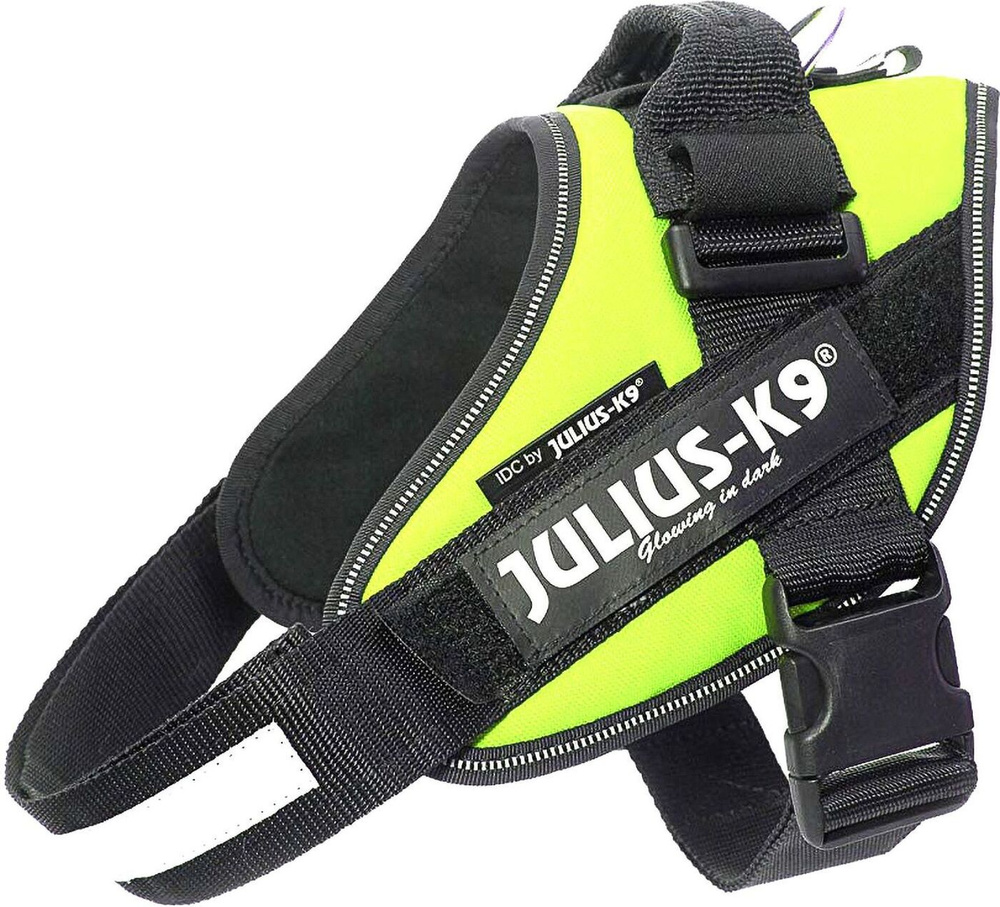 JULIUS-K9 IDC-Powerharness / Шлейка Джулиус К9 для собак Зеленый неон 3 (82-115см/ 40-70кг)  #1