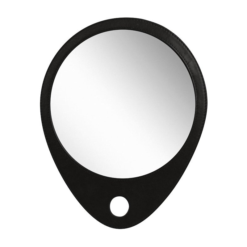 Зеркало заднего вида BARBER STYLE в черной оправе, 30,5х25 см, DEWAL, MR-949 black  #1