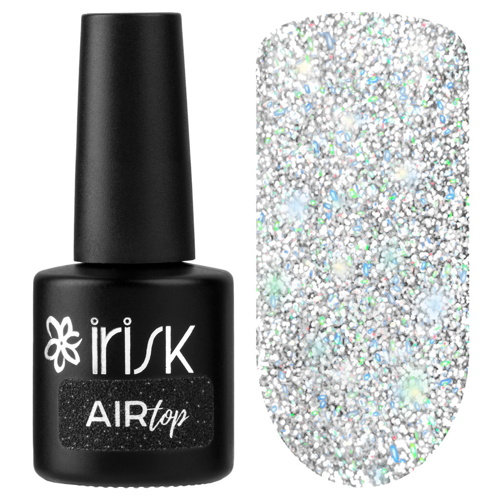 IRISK Топ светоотражающий AIR TOP для гель-лака без липкого слоя, Multicolor 10мл  #1