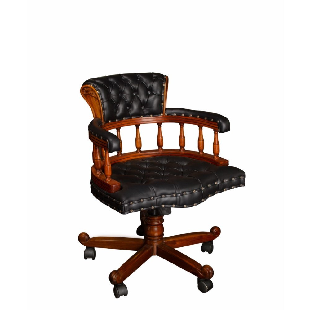 Domkorleone Кресло Кресло для руководителя из красного дерева (mahogany wood) , 1 шт., 62х52х79 см  #1
