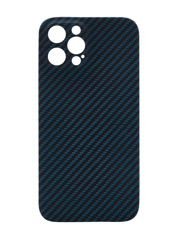 Кевларовый чехол DiXiS Carbon Case для iPhone 12 Pro (BL12PRO-CM) матовый синий  #1