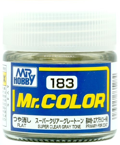 Mr.Color Краска эмалевая цвет Super Clear Gray Tone, супер прозрачный матовый лак с серым оттенком, 10мл #1
