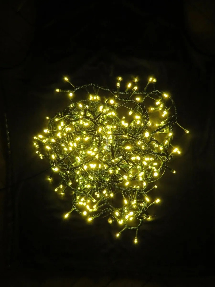 Гирлянда Нить, 50 LED желтых ламп, 8м #1