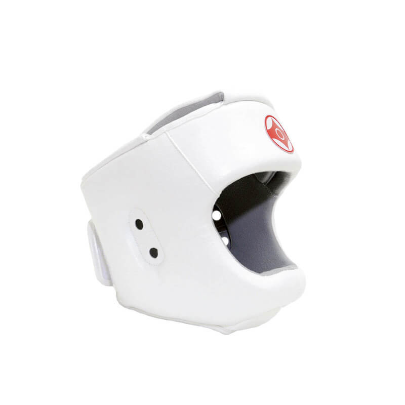 Шлем для каратэ с защитой верха головы (натуральная кожа) Леоспорт  #1