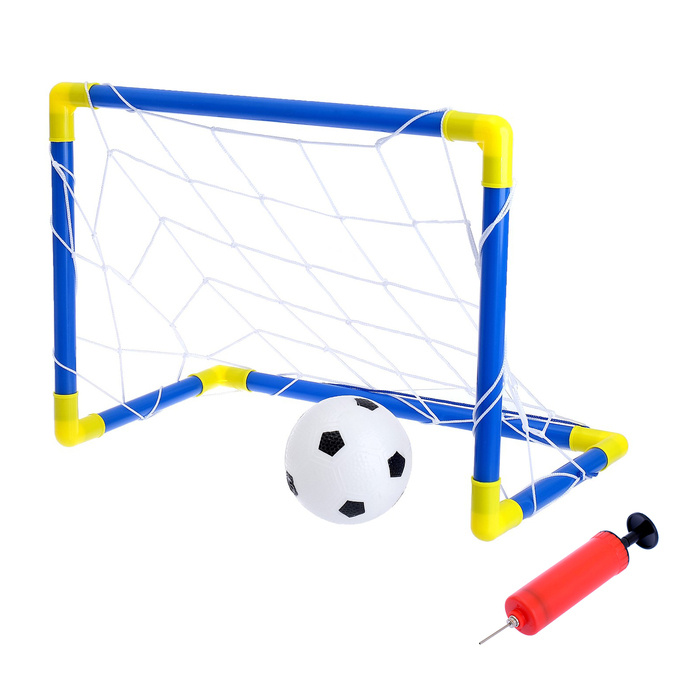 Ворота футбольные "Мини-футбол", сетка, мяч, насос, размер ворот 60х41х29 см  #1
