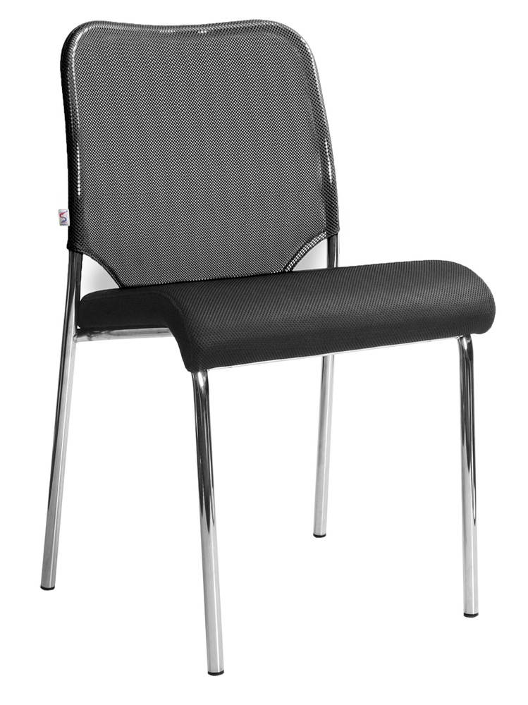 Офисный стул BELS Amigo chrome W01/T01, черная ткань, сетка #1